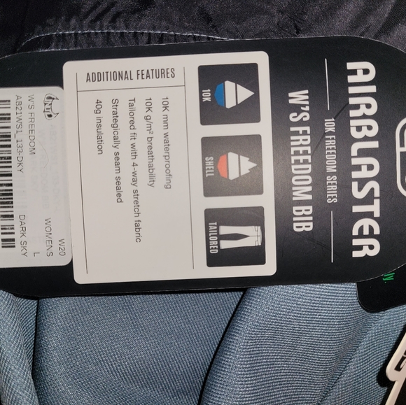 Airblaster size large freedom bib ski snow pants - Picture 5 of 5